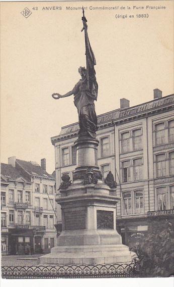 Belgium Anvers Monument Commemoratif de la Furie Francaise