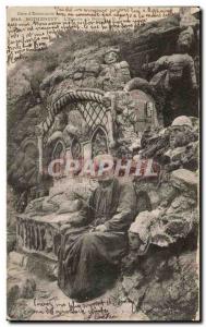 Old Postcard Cote d & # 39Emeraude Rotheneuf The Rocks Sculptes L & # 39ermite