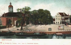 Netherlands Amsterdam Bickerseiland Vintage Postcard 04.06