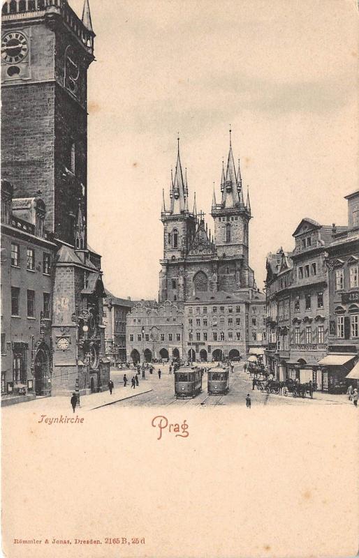 BT2456 Jeynkirche tramway tram prag praha  czech republic