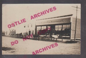 Bruno MINNESOTA RPPC c1910 WILLIAMS GENERAL STORE nr Moose Lake Askov POP 102