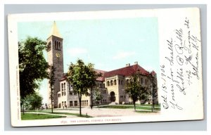 Vintage 1900's Postcard The Library Building Campus Cornell University Ithaca NY