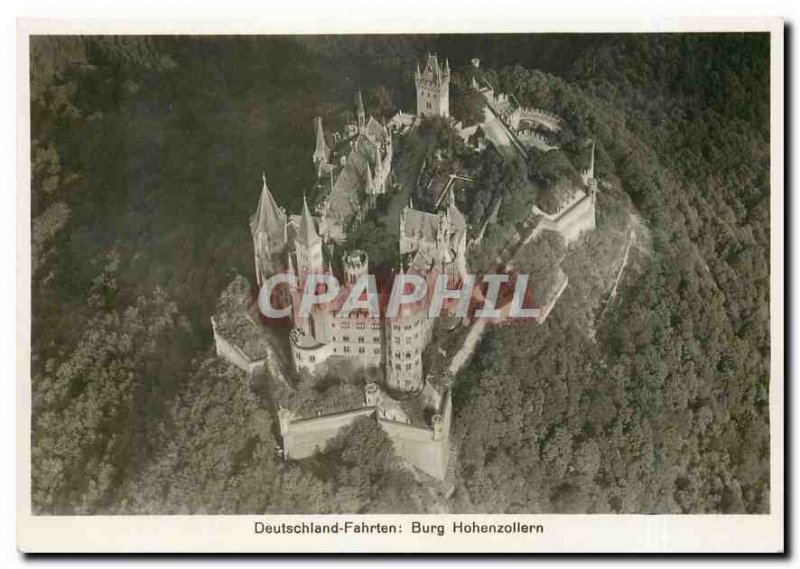 Postcard Modern Zeppelin Aviation Burg Hohenzollern