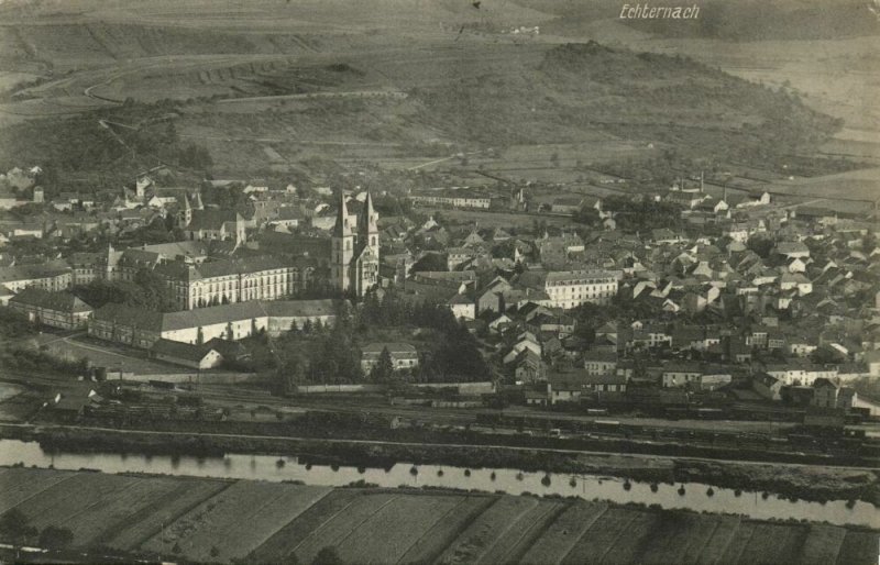 luxemburg, ECHTERNACH, Panorama (1920s) Postcard