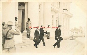 Haiti President, RPPC, Louis Borno Leaving the Port-au-Prince Palace, Guards