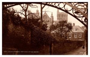 Exeter Cathedral from Canon Naylor's Bridge  RPC  Judges LTD  no4290