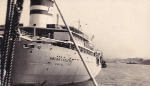 Hoegh Eagle Norway Tanker Ship 1950s Plain Back Photo Postcard