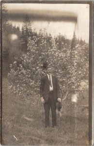 RPPC Toledo Oregon Lemuel Hoffman 1917 Elk City Neva Taylor Slocum Postcard F26