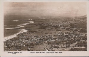 RPPC Postcard Thurroul & South Coast from Sublime Point NSW Australia