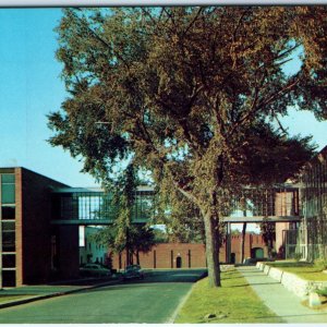 c1960s Des Moines, IA Fitch Hall Campus Drake University Stadium Chrome PC A311