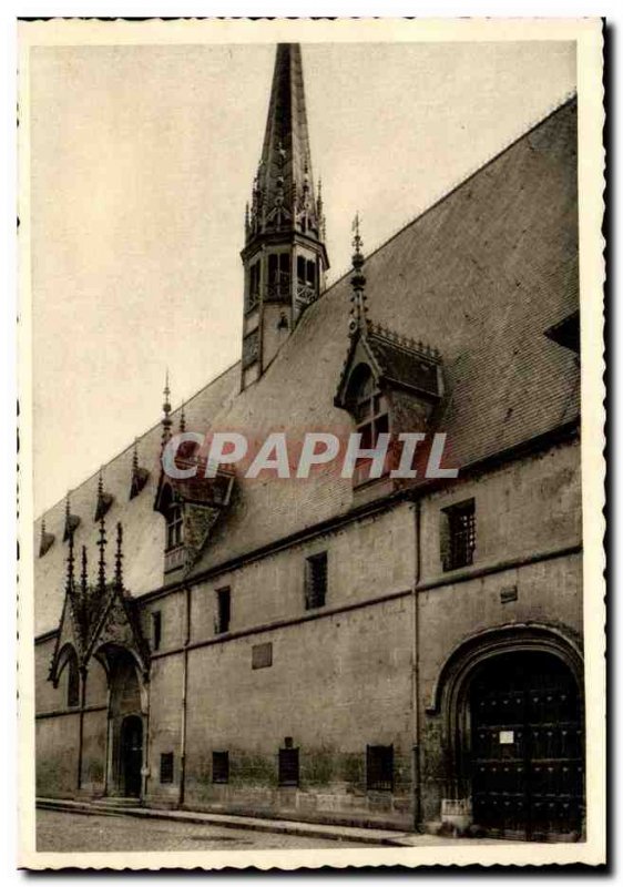 Hotel Dieu in Beaune Old Postcard Facade