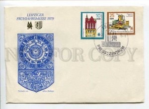 291205 EAST GERMANY GDR 1979 COVER Leipzig fair special cancellations