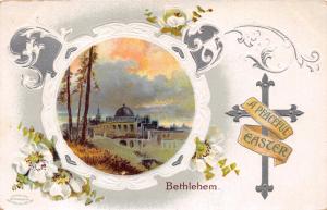 BETHLEHEM PEACEFUL EASTER~BIRN BROTHERS PUBLISHED GREETING POSTCARD 1911 PMK
