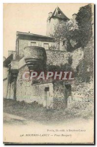 Old Postcard Bourbon Lancy Old City Walls