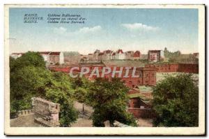 Old Postcard Mainz Barracks horse d & # 39or