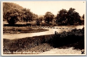 Brinkhaven Ohio 1931 RPPC Real Photo Postcard Camp Nelson Dood