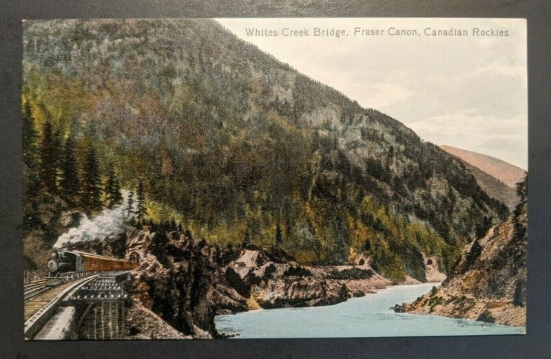 Mint Vintage Train White Creek Bridge Fraser Canon Canadian Rockies Canada RPPC