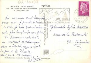 Br30099 train Chamonix mont blanc le chemin de fer du Montevers et l aiguiolle