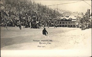 Quincy California CA Blizzard Snowstorm of 1911 Freak Weather Vintage RPPC PC