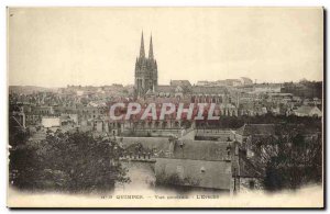 Old Postcard Quimper General view The Eveche