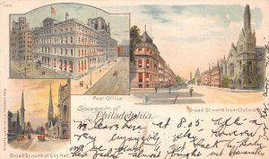 POST OFFICE BROAD STREET CITY HALL PHILADELPHIA PENNSYLVANIA POSTCARD 1902