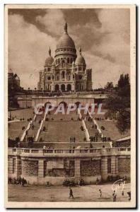 Paris - 18 - The Basilica of Montmartre - Sacre Coeur - Old Postcard