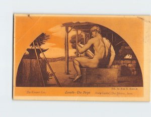 Postcard Lunette, The Forge By Kenyon Cox, State Capitol, Des Moines, Iowa