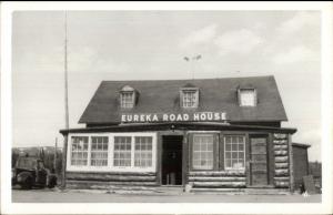 Eureka Ca Road House Log Cabin Real Photo Postcard Myn Hippostcard