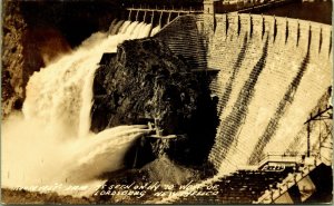 RPPC Roosevelt Dam Arizona Real Photo Postcard