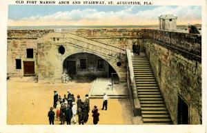 FL - St Augustine. Fort Marion. Arch and Stairway