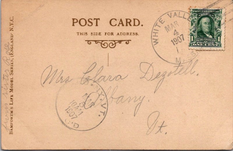 Bamforth Ora Pro Nobis Poem Part 1 c1907 UDB Vintage Postcard Y34