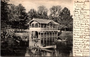 Postcard Boaters at Grand Park in Atlanta, Georgia