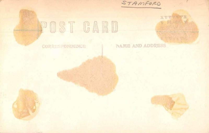 Stamford Connecticut High School Real Photo Vintage Postcard AA31339