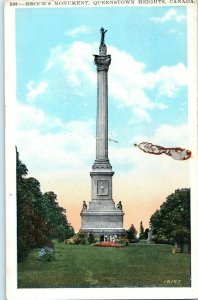 Brocks Monument Queenstown Heights Canada Postcard
