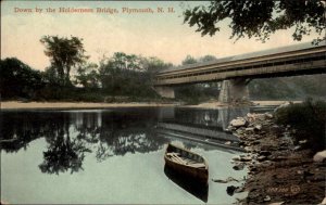 Plymouth New Hampshire NH Holderness Bridge c1910 Vintage Postcard
