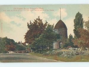 Divided-Back OLD POWDER HOUSE Somerville Massachusetts MA HM7012