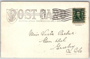 Des Moines Iowa 1907 Postcard State Capitol