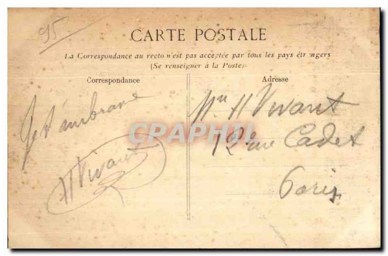 Old Postcard Avenue franconville castle