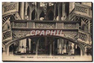 Postcard Old Paris Eglise Saint Etienne du Mont