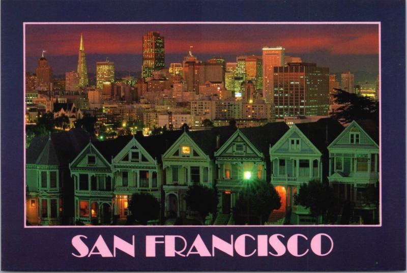 Steiner Street San Francisco CA California Unused Vintage Postcard D37