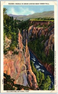 Needle in Grand Canyon Near Tower Fall, Yellowstone National Park, Wyoming, USA