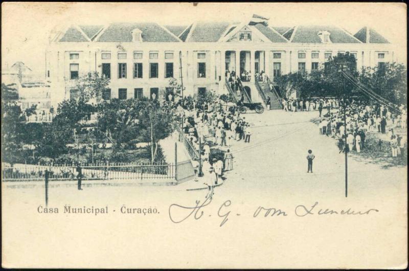 curacao, D.W.I., WILLEMSTAD, Casa Municipal, Town Hall (1899)