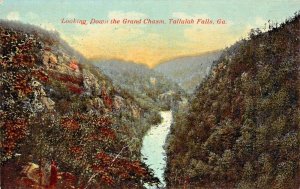 TALLULAH FALLS GA~LOOKING DOWN THE GRAND CHASM-BLUE RIDGE MTN CO PUBL POSTCARD