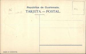 Ottmar Zieher #36 - Postage Stamps Printed on c1910 Postcard GUATEMALA