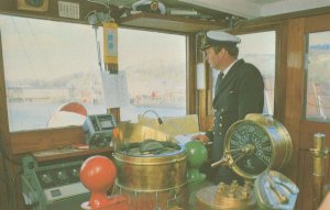 Paddle Steamer Waverley Deck Ship Captain Rare 1980s Postcard