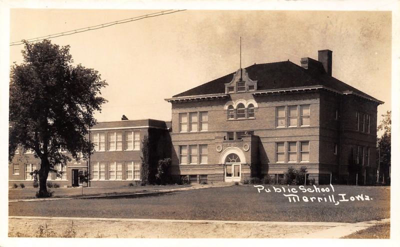 Merrill Iowa Public School Annex 1920s Real Photo Postcard Rppc United States Iowa Other Postcard Hippostcard