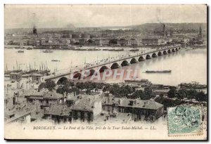 Bordeaux - The Bridge Vile taken from the Tower Saint Michel - Old Postcard