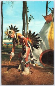 1961 Ocean City MD Frontier Town Cherokee Red Bird War Dance Native American