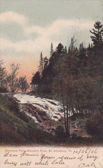 Emersons Falls Sleepers River Saint Johnsbury Vermont 1906