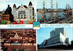 Postcard Finland Greetings from Helsinki